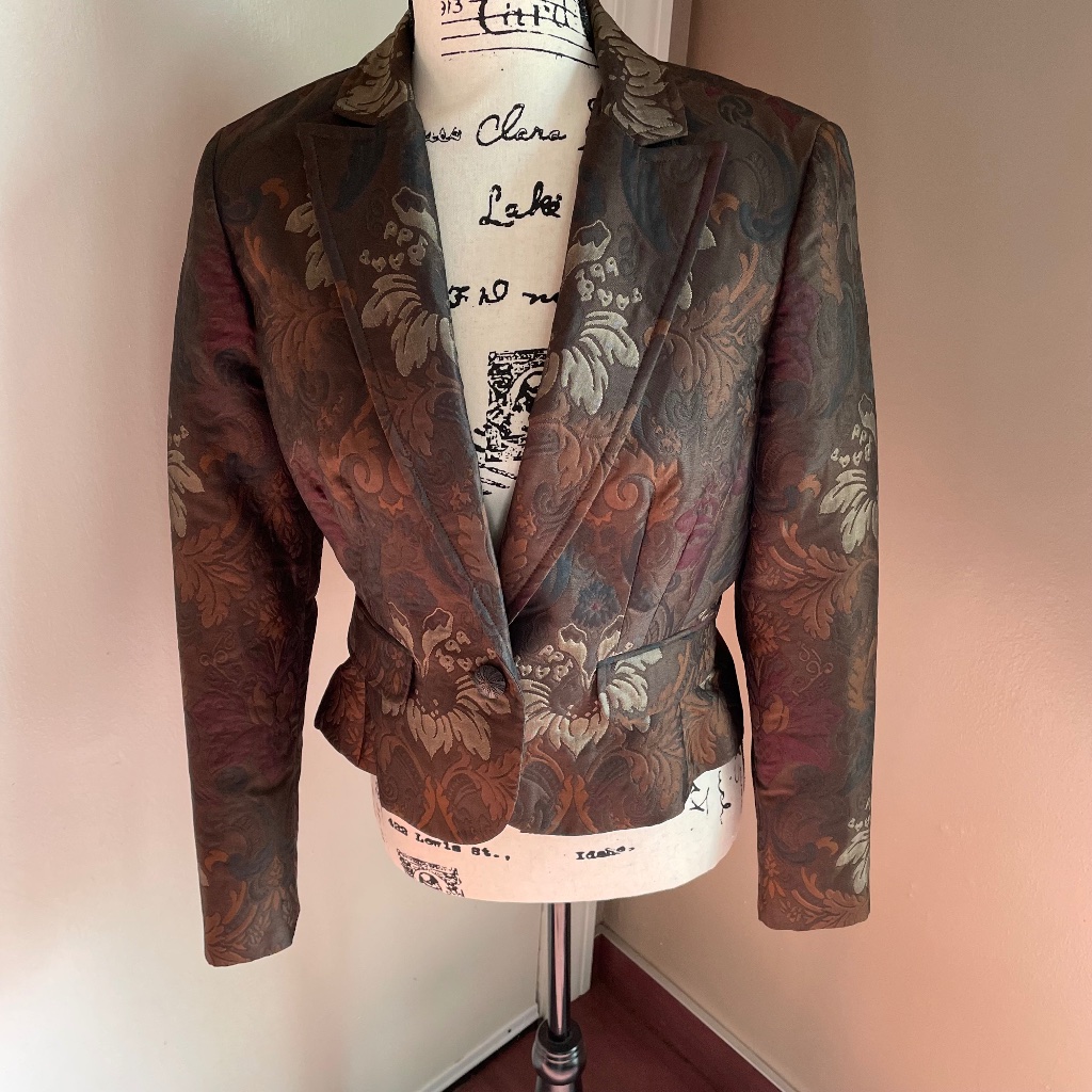 Allen By Allen B Schwartz Floral Jacket